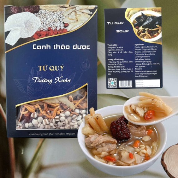 Canh thảo dược tứ quý